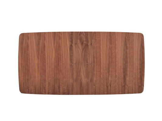 63" Natural And Black Wood Butterfly Leaf Extendable Dining Table