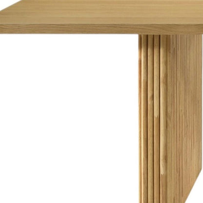 94" Natural Wood Double Pedestal Base Dining Table HomeRoots