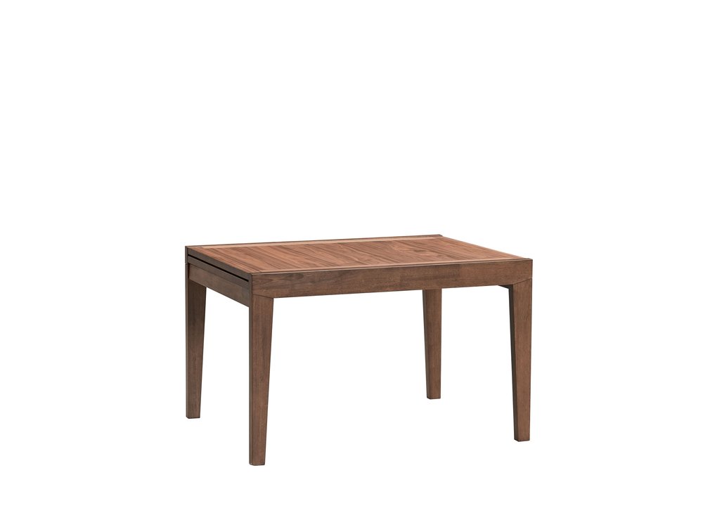 47" Walnut Wood Self-Storing Leaf Extendable Dining Table — view 3