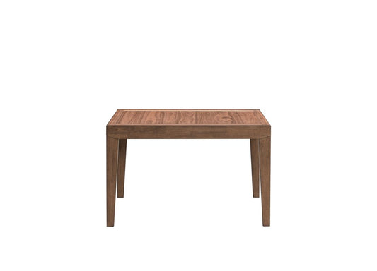 47" Walnut Wood Self-Storing Leaf Extendable Dining Table