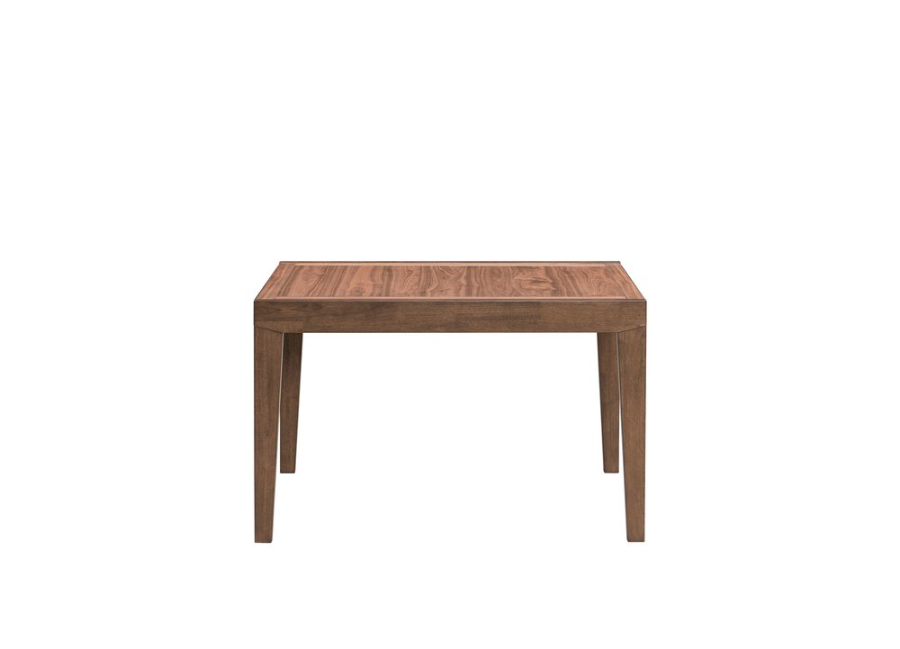 47" Walnut Wood Self-Storing Leaf Extendable Dining Table HomeRoots