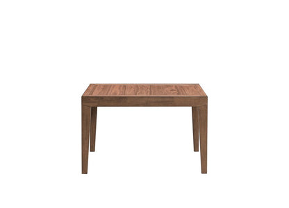 47" Walnut Wood Self-Storing Leaf Extendable Dining Table HomeRoots