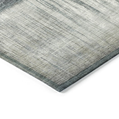 8' X 10' Blue And Gray Abstract Washable Indoor Outdoor Area Rug HomeRoots