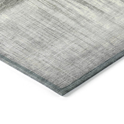 3' X 5' Fern Green And Gray Abstract Washable Indoor Outdoor Area Rug HomeRoots