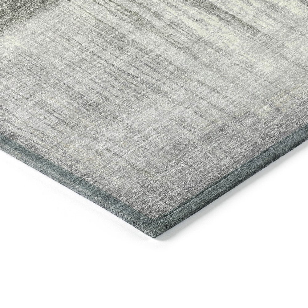 3' X 5' Fern Green And Gray Abstract Washable Indoor Outdoor Area Rug — view 30
