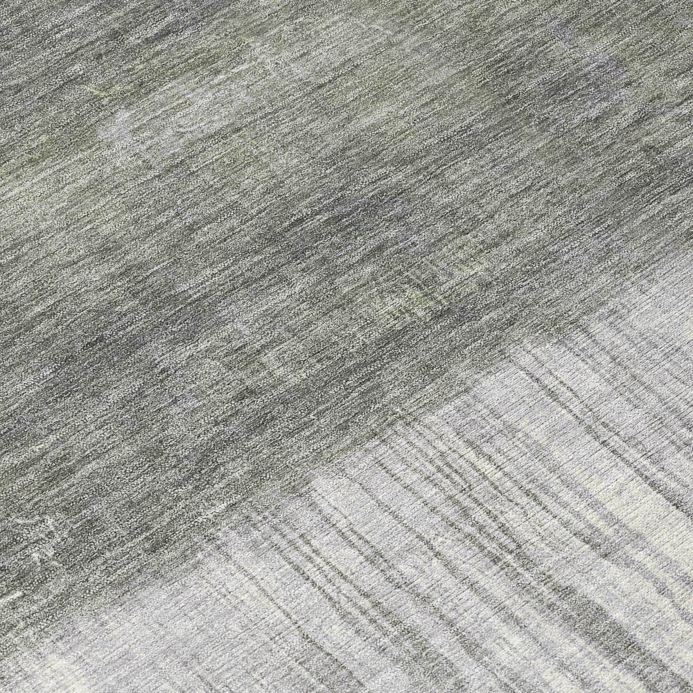 3' X 5' Fern Green And Gray Abstract Washable Indoor Outdoor Area Rug HomeRoots