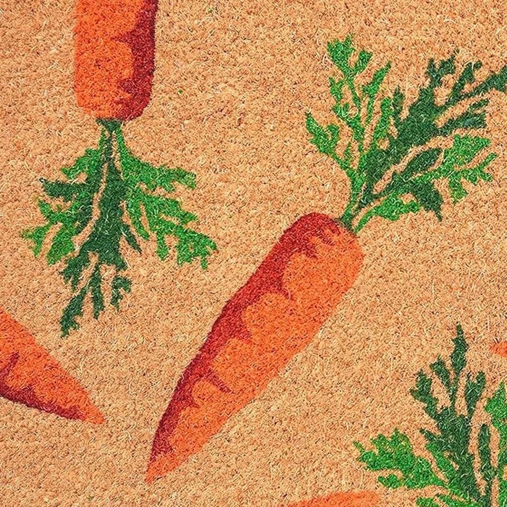 17" X 29" Natural And Orange Easter Carrots Coir Outdoor  Door Mat — view 2
