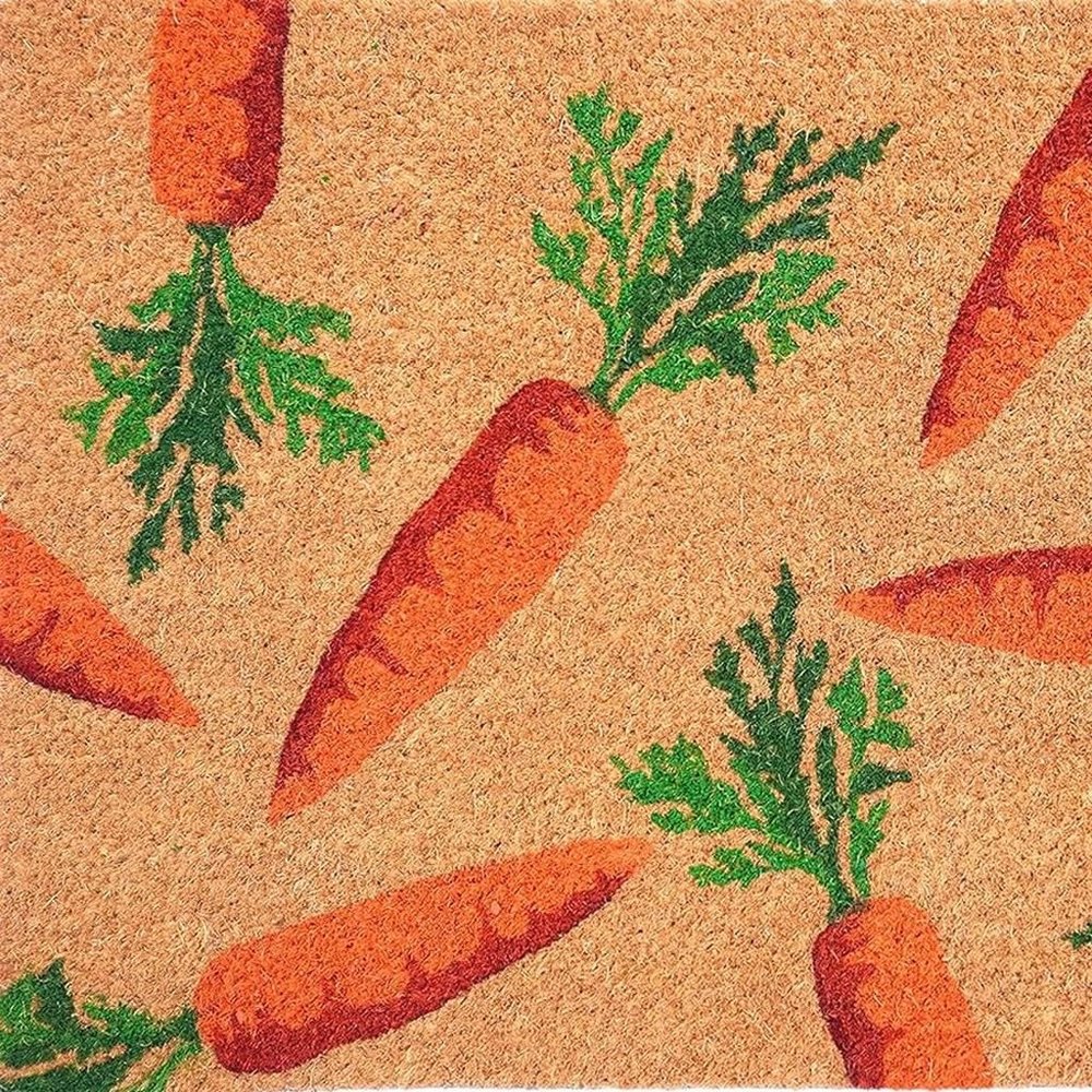 17" X 29" Natural And Orange Easter Carrots Coir Outdoor  Door Mat — view 3