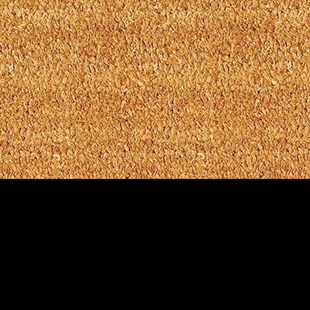 24" X 36" Natural And Black Color Block Hello Outdoor Coir Door Mat — view 12