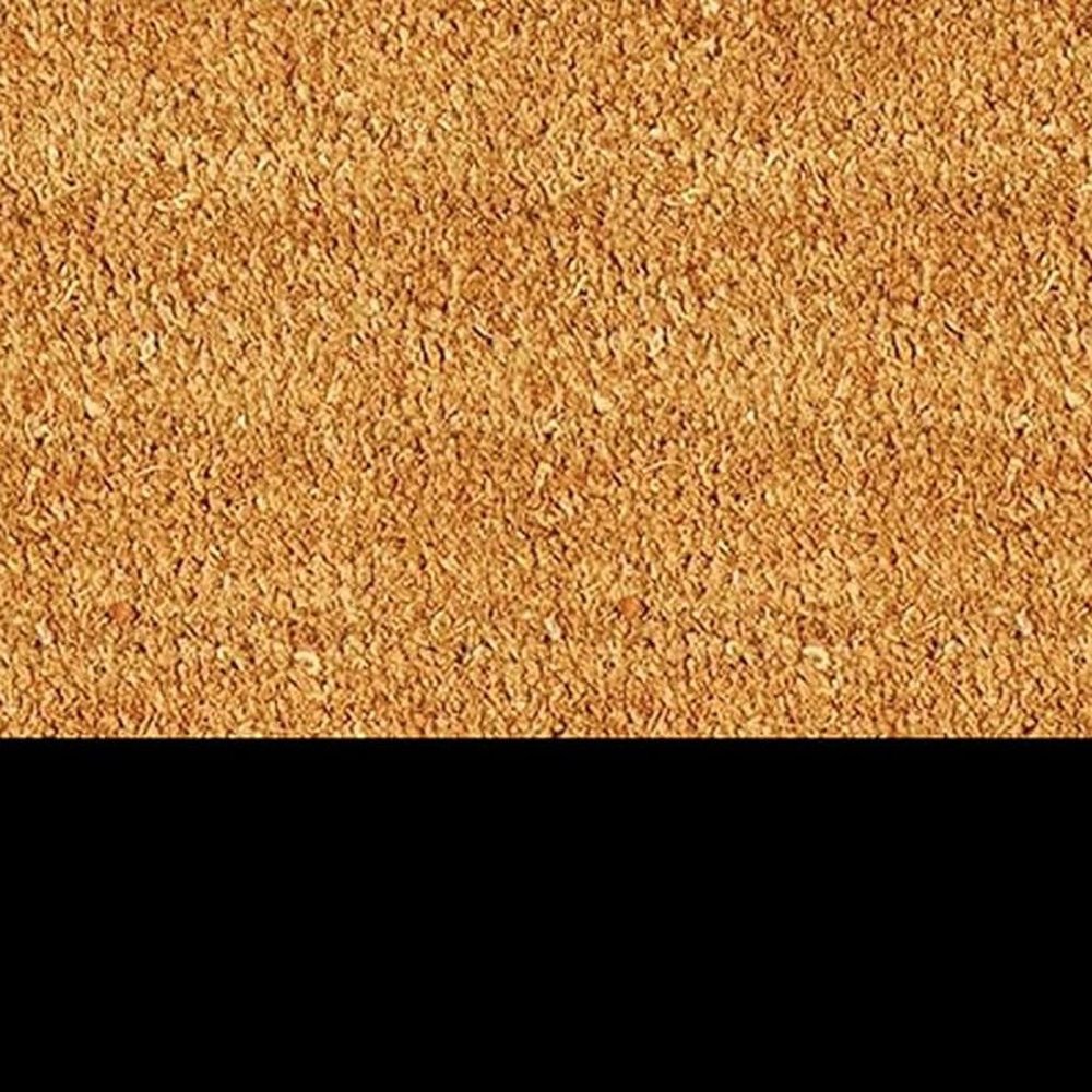 24" X 36" Natural And Black Color Block Hello Outdoor Coir Door Mat — view 14