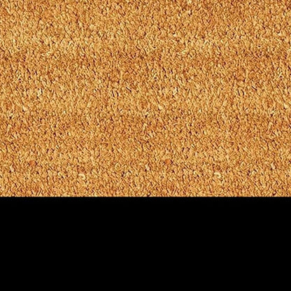 24" X 36" Natural And Black Color Block Hello Outdoor Coir Door Mat