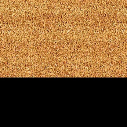 24" X 36" Natural And Black Color Block Hello Outdoor Coir Door Mat