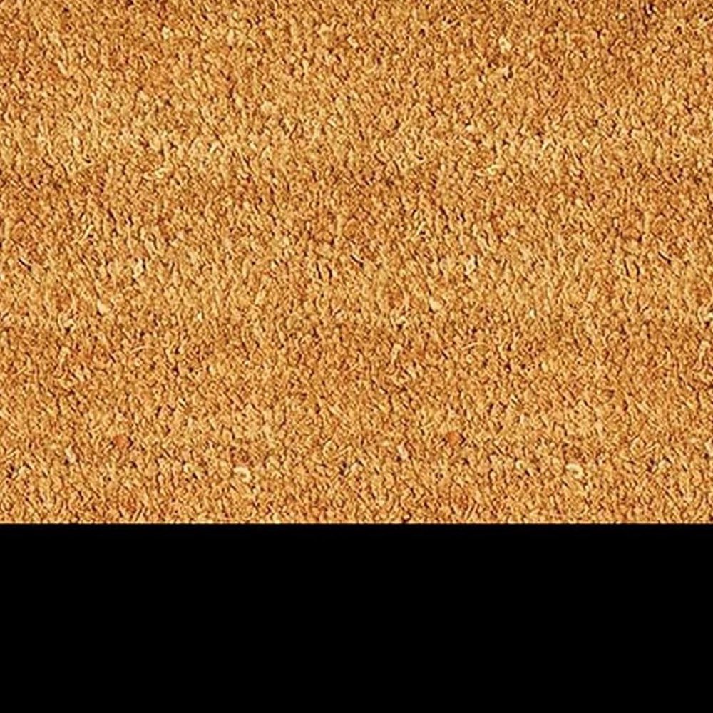 24" X 36" Natural And Black Color Block Hello Outdoor Coir Door Mat — view 6