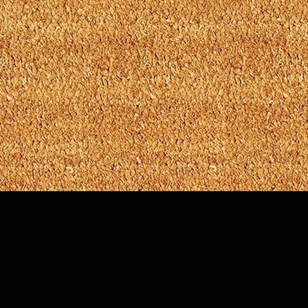 24" X 36" Natural And Black Color Block Hello Outdoor Coir Door Mat — view 8