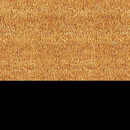 24" X 36" Natural And Black Color Block Hello Outdoor Coir Door Mat
