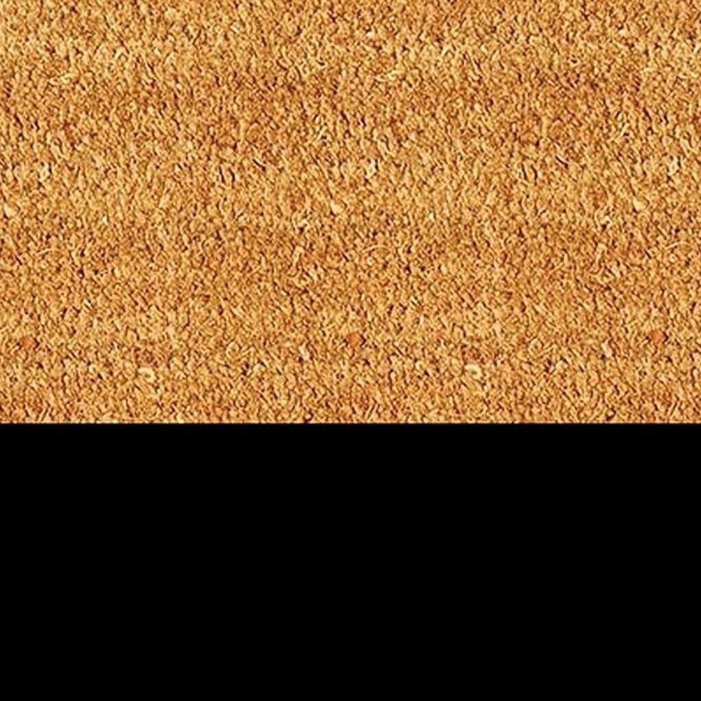 24" X 36" Natural And Black Color Block Hello Outdoor Coir Door Mat — view 9