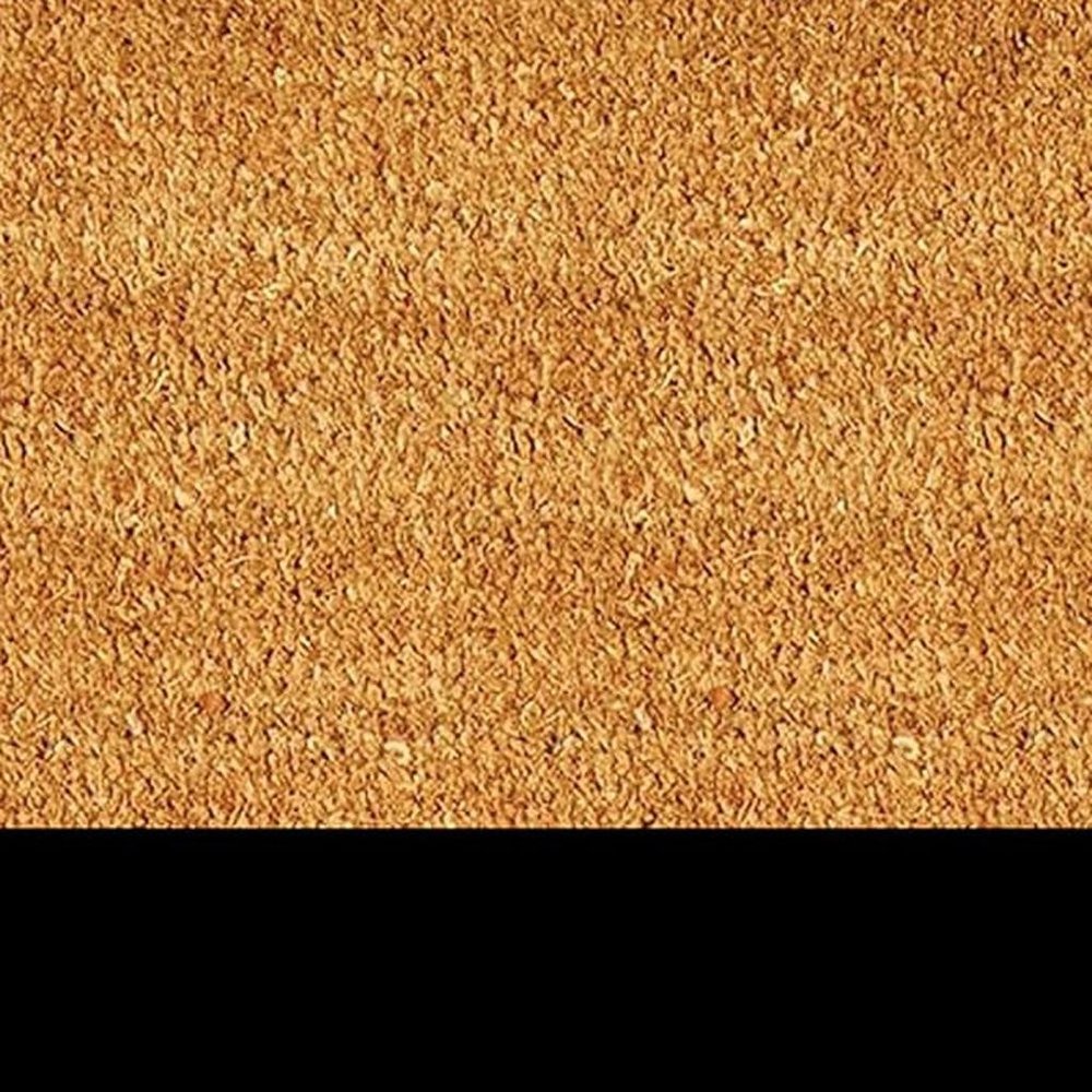 24" X 36" Natural And Black Color Block Hello Outdoor Coir Door Mat — view 10