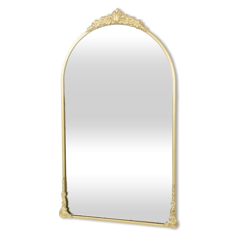 34" Gold Metal Arch Accent Mirror HomeRoots