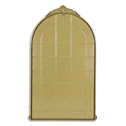 34" Gold Metal Arch Accent Mirror HomeRoots