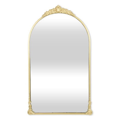 34" Gold Metal Arch Accent Mirror HomeRoots