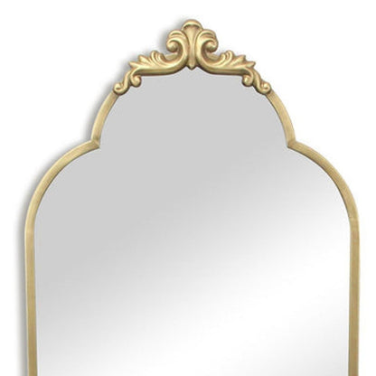 65" Gold Metal Arch Full Length Hanging Mirror HomeRoots