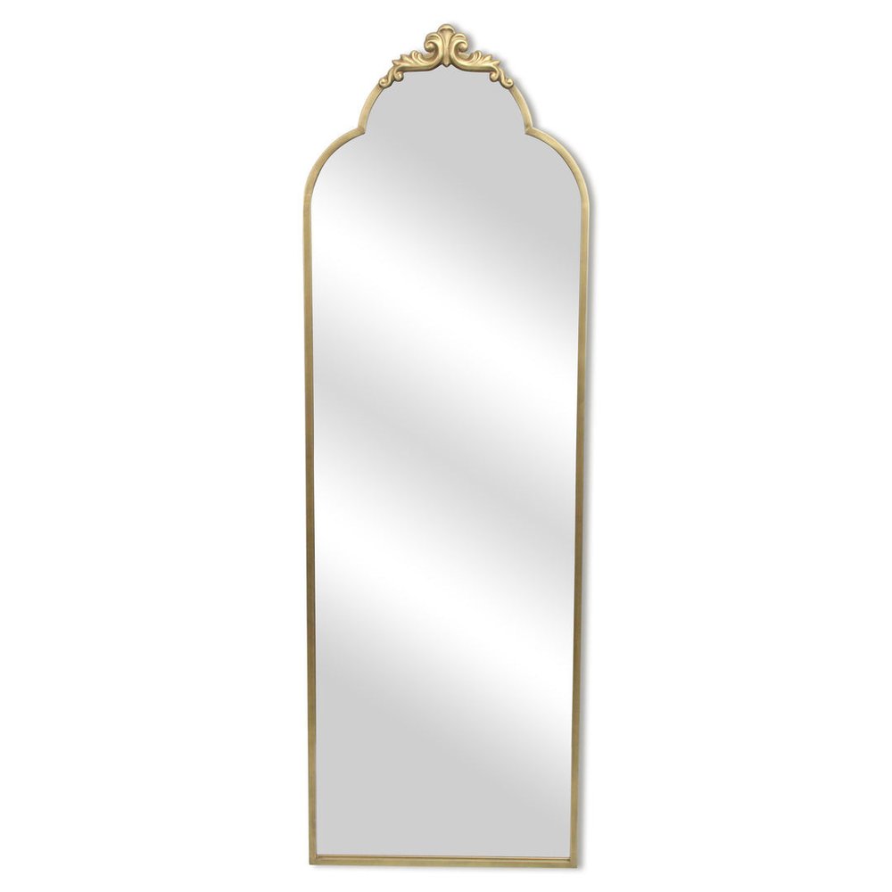 65" Gold Metal Arch Full Length Hanging Mirror HomeRoots