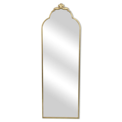 65" Gold Metal Arch Full Length Hanging Mirror HomeRoots