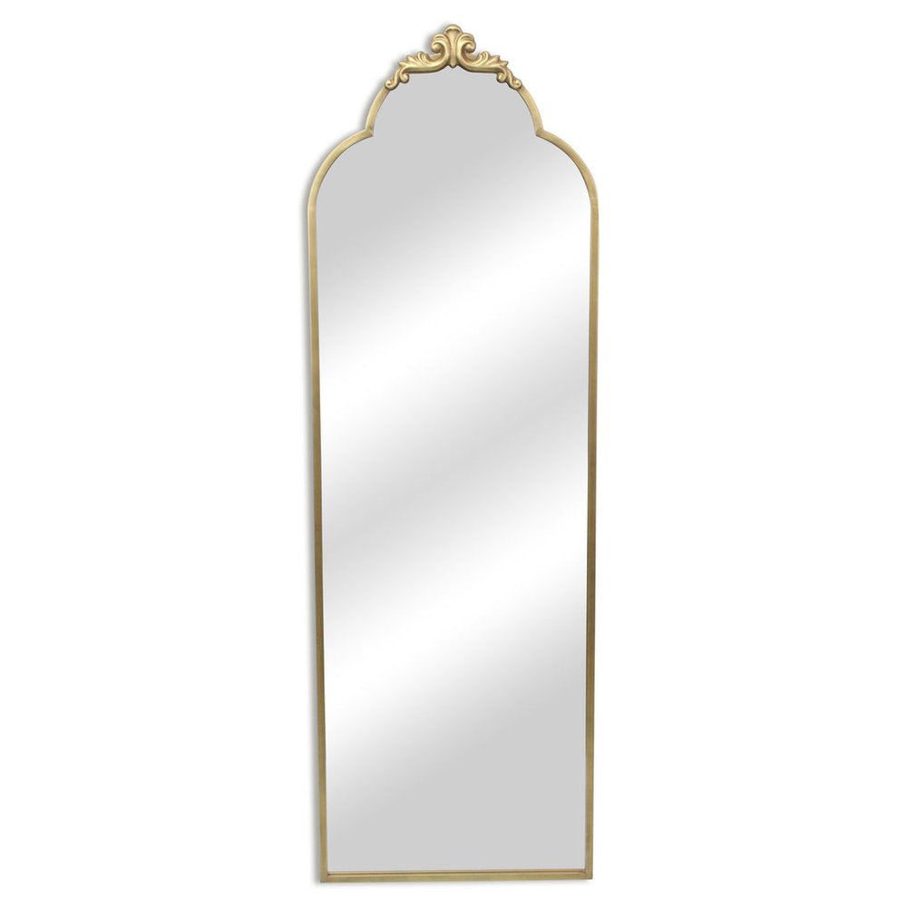 65" Gold Metal Arch Full Length Hanging Mirror — view 2