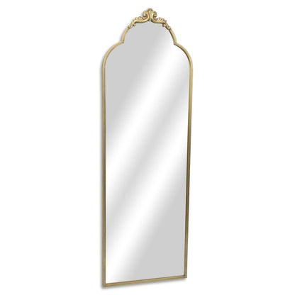 65" Gold Metal Arch Full Length Hanging Mirror