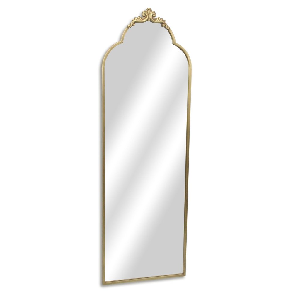 65" Gold Metal Arch Full Length Hanging Mirror — view 3