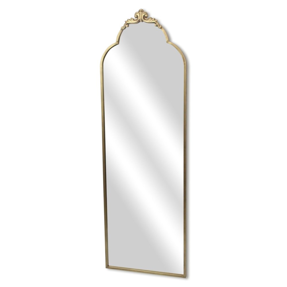 65" Gold Metal Arch Full Length Hanging Mirror HomeRoots