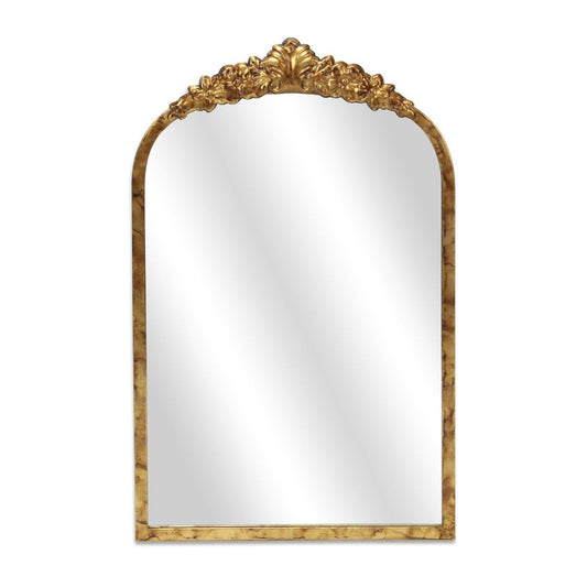 16" Gold Metal Arch Accent Mirror HomeRoots