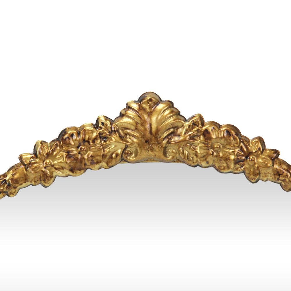 16" Gold Metal Arch Accent Mirror HomeRoots