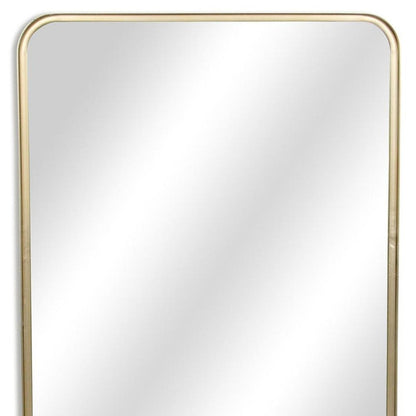 30" Gold Metal Accent Mirror HomeRoots
