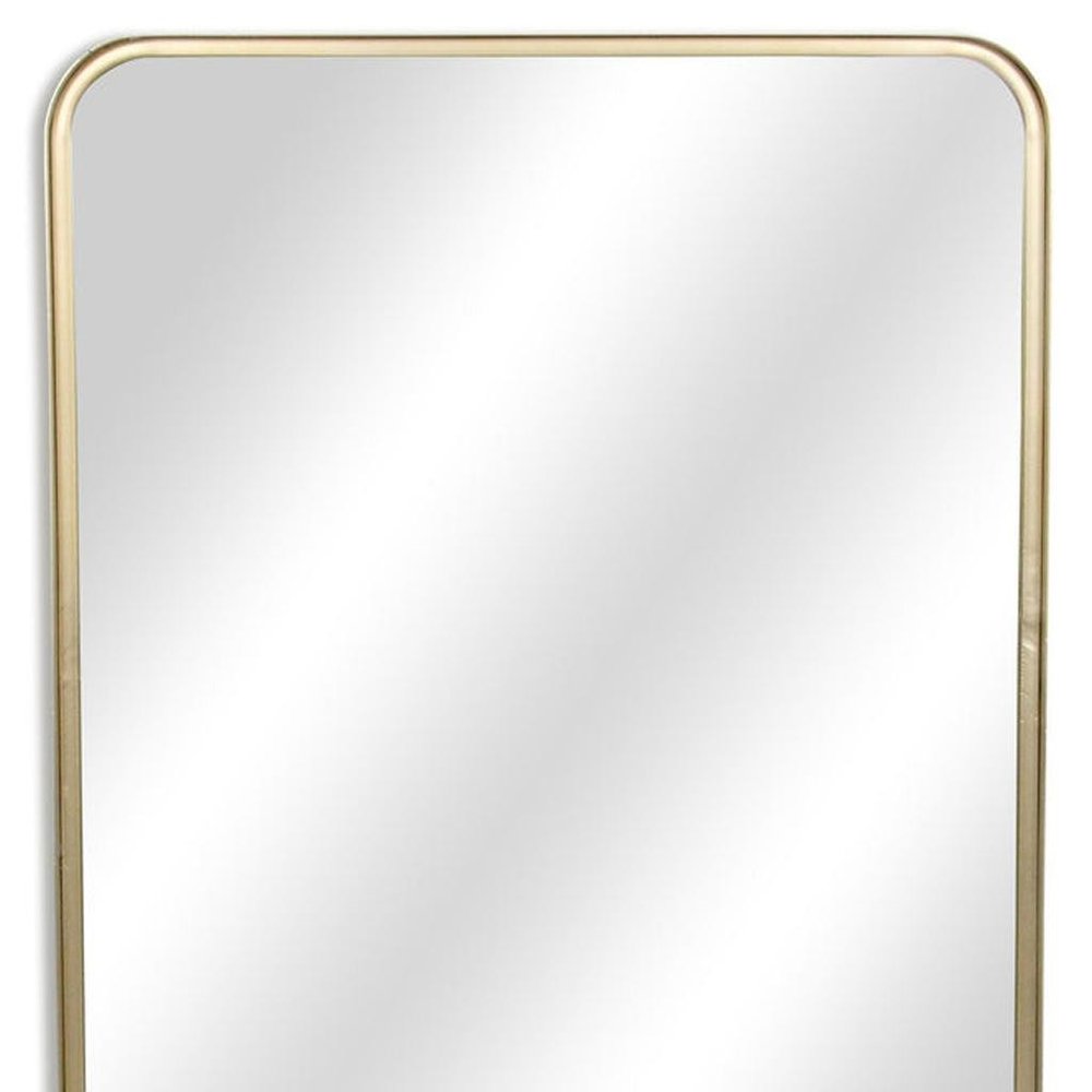 30" Gold Metal Accent Mirror HomeRoots