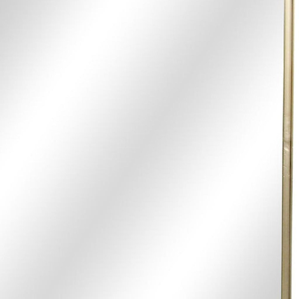 30" Gold Metal Accent Mirror HomeRoots