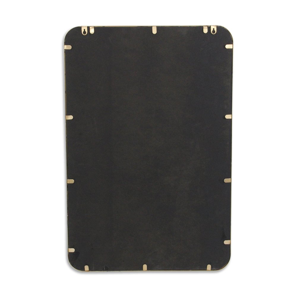 30" Gold Metal Accent Mirror HomeRoots
