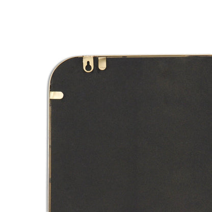 30" Gold Metal Accent Mirror HomeRoots