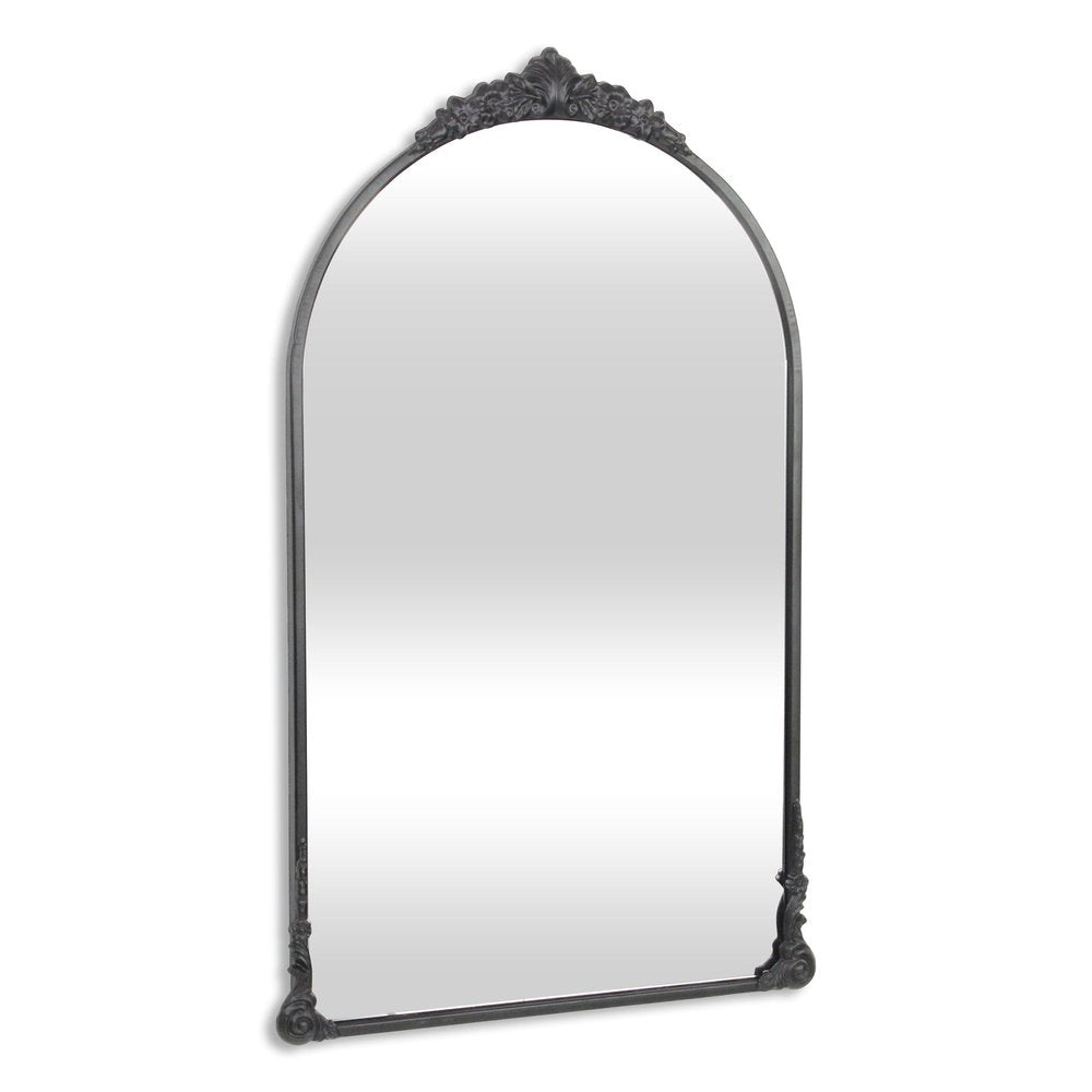 34" Black Metal Arch Accent Mirror — view 3