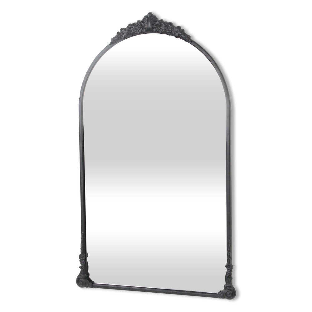34" Black Metal Arch Accent Mirror — view 4