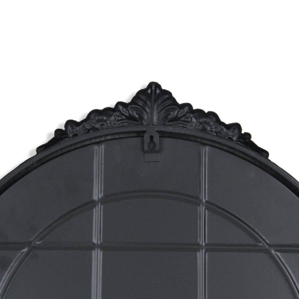 34" Black Metal Arch Accent Mirror — view 6