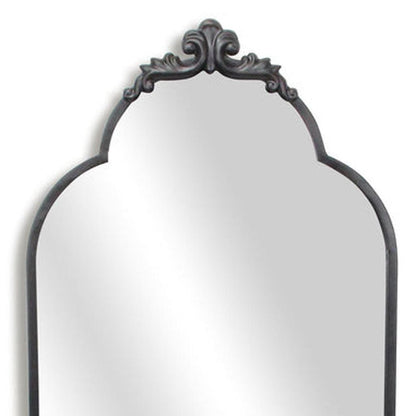 65" Black Metal Arch Full Length Hanging Mirror HomeRoots