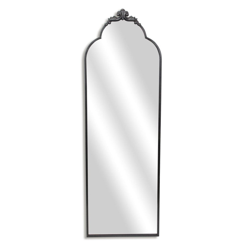 65" Black Metal Arch Full Length Hanging Mirror HomeRoots