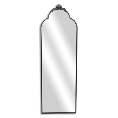 65" Black Metal Arch Full Length Hanging Mirror HomeRoots
