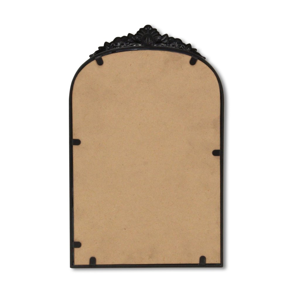 16" Black Metal Arch Accent Mirror HomeRoots