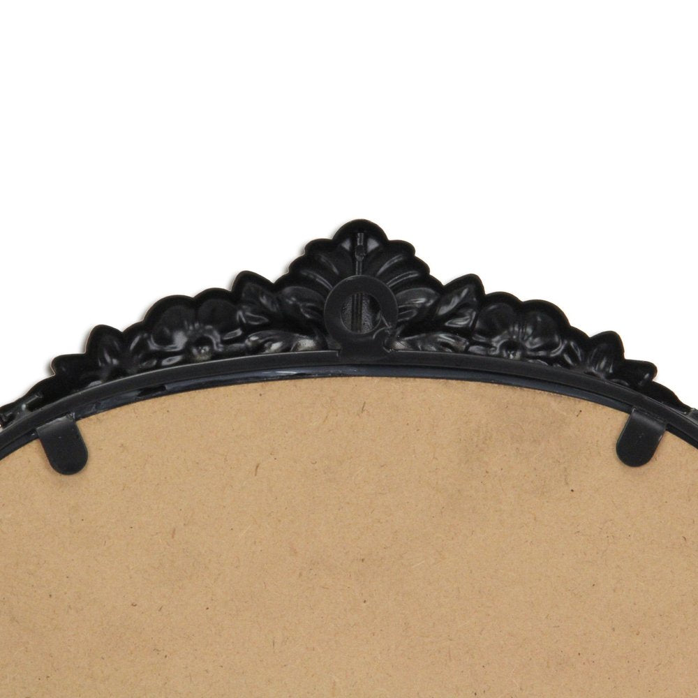 16" Black Metal Arch Accent Mirror HomeRoots