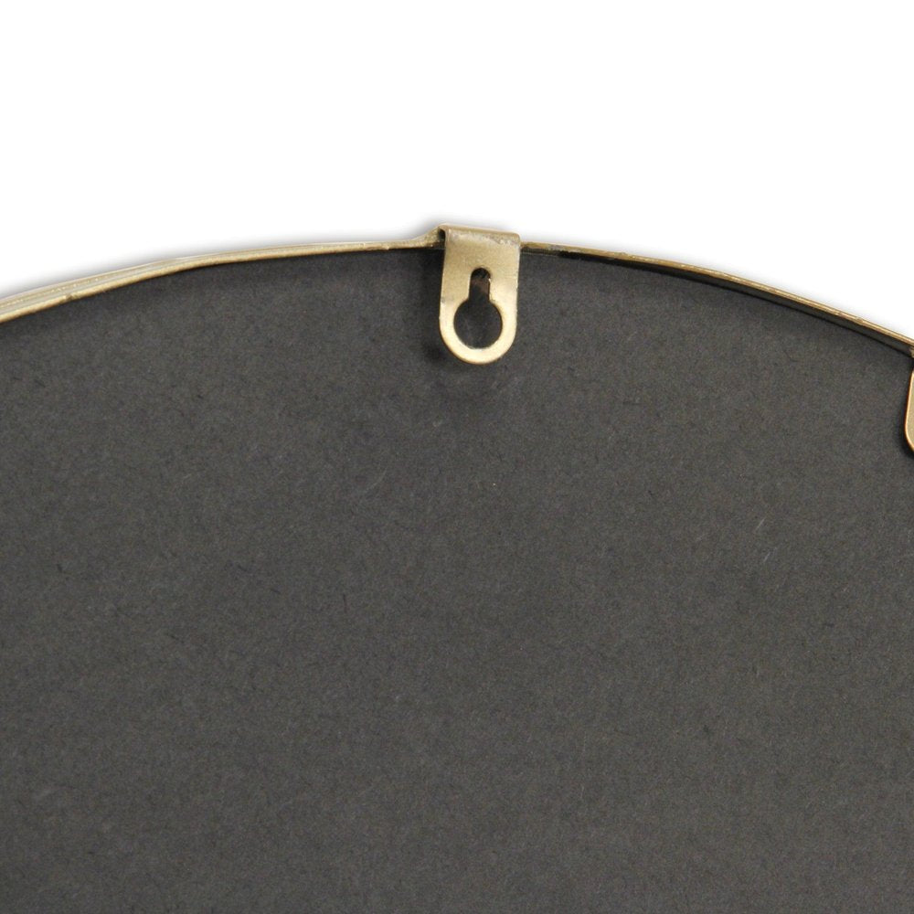 34" Gold Metal Beaded Arch Accent Mirror HomeRoots
