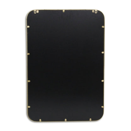 32" Gold Metal Beaded Accent Mirror HomeRoots