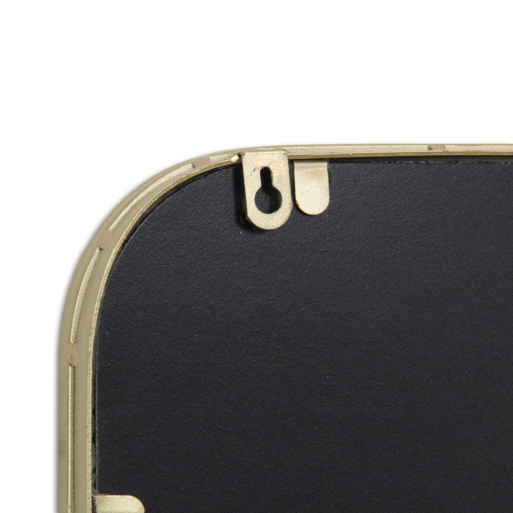 32" Gold Metal Beaded Accent Mirror HomeRoots