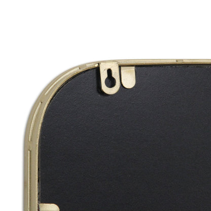 32" Gold Metal Beaded Accent Mirror HomeRoots